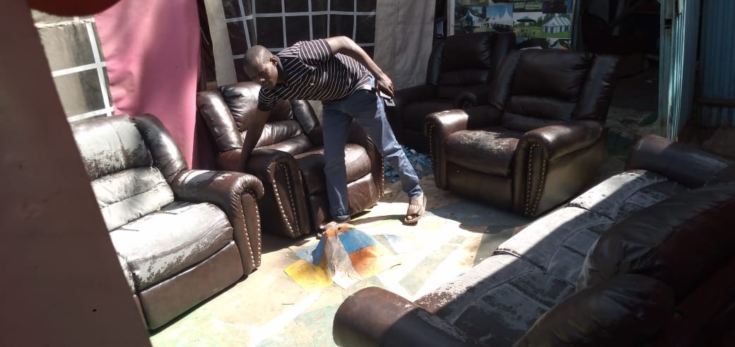 Reupholstering Old Imported Seats Workshop in Nairobi, Kenya